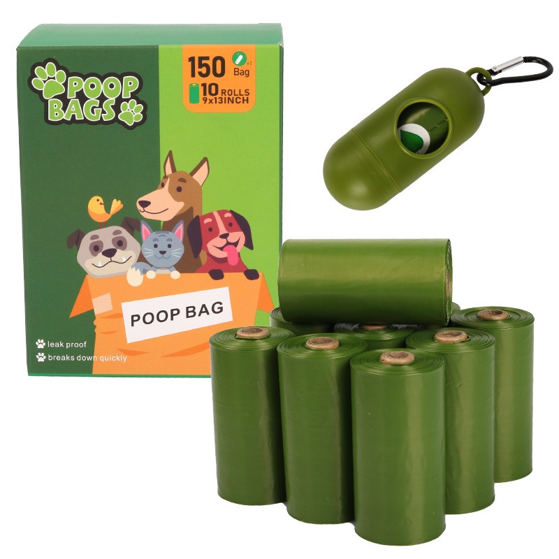 Pet garbage bag new color box dog poop bag without printing biodegradable dispenser box packaging — image 3