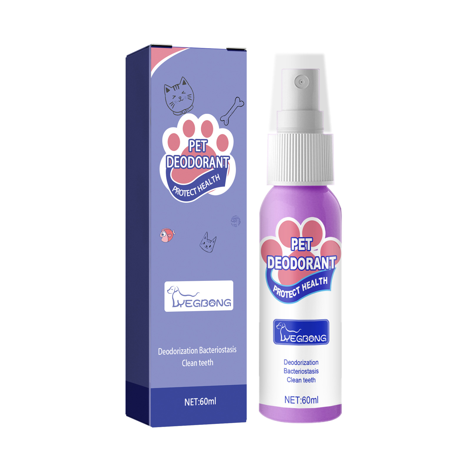 Yegbong Oral Spary For Pets, Pet Mouth Cleaner Cat Deodorizer Breath Fresher Spray — image 2