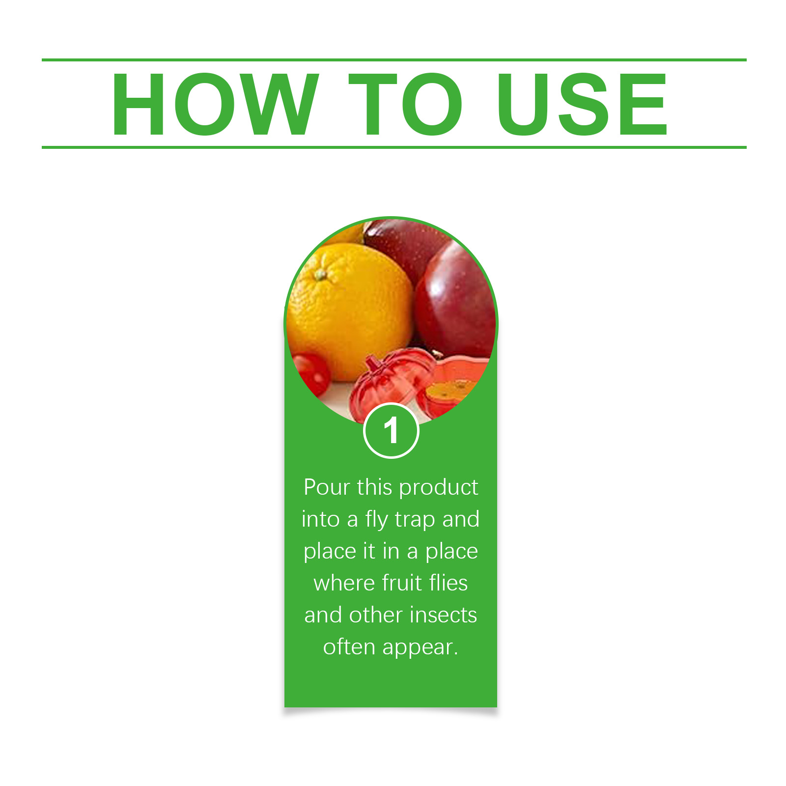 MoonSpry Fruit Fly Trap Supplement Domestic Kitchen Living Room Hygiene Fruit Fly Cockroach Trap Bug Repellent Solution — image 7