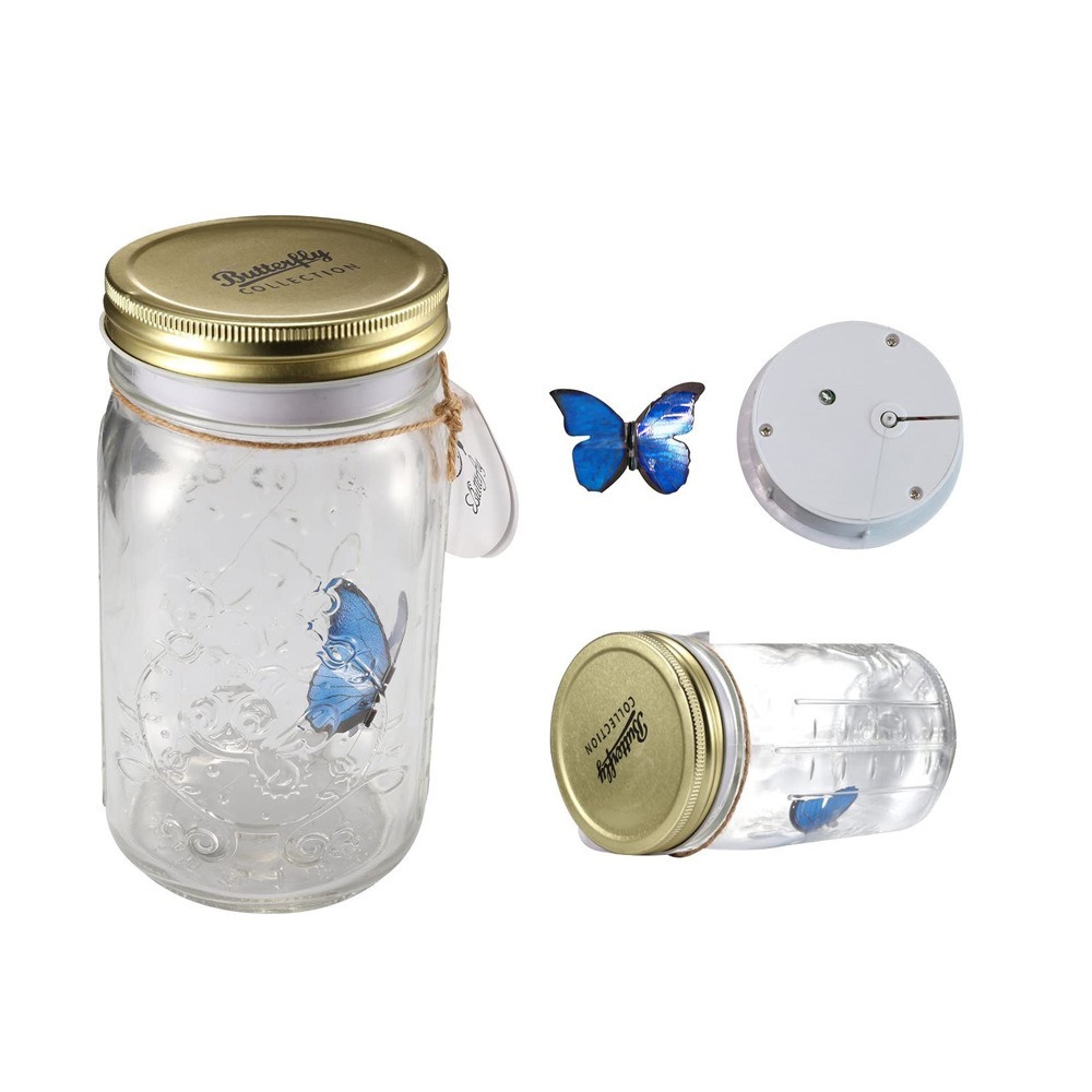 Creative Gift Super Butterfly Creative Simulation Butterfly Glass Decorative Butterfly Jar Butterfly Jar — image 5
