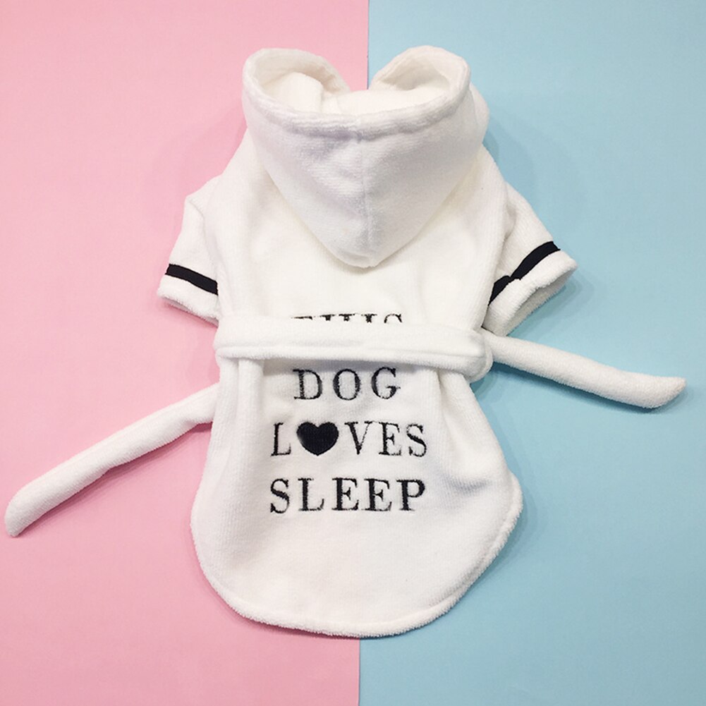 Ropa de Baño para Mascotas - Chaqueta Coral para Perros - Abrazadera y Toalla Absorbente para Cachorros Nocturnos — imagen 5
