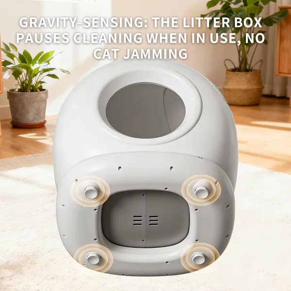 El Mejor Arenero Automático para Gatos, 78L Totalmente Cerrado, Arenero Inteligente Autolimpiante con App Tuya para Hogares con Varios Gatos — imagen 5