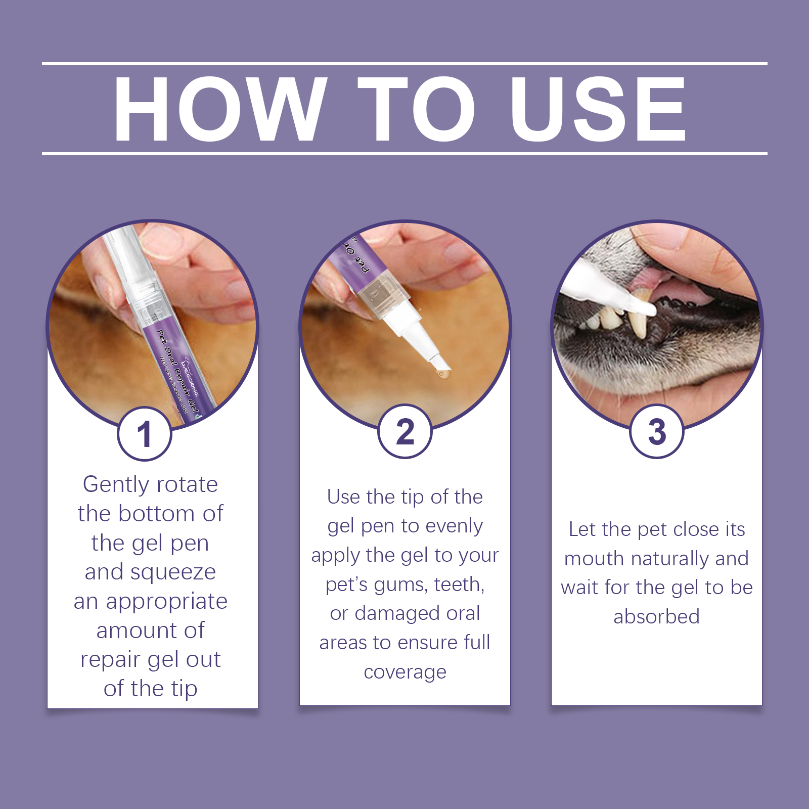 Gel de Reparación Oral para Mascotas Yegbong - Limpieza y Eliminación de Manchas Dentales Diaria — imagen 7