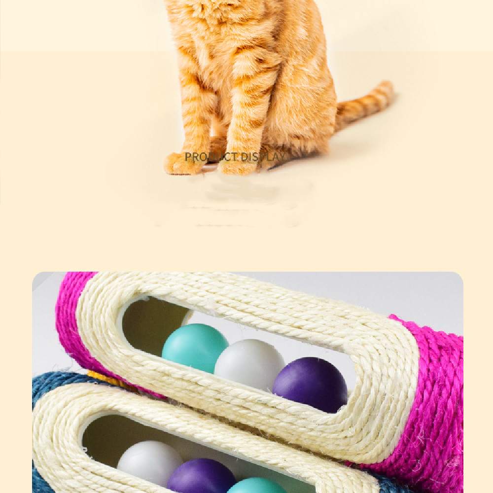 Juguetes de tambor de sisal largos para gatos (3 unidades) — imagen 5