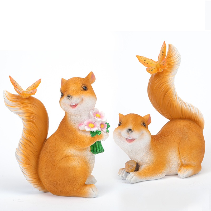 Solar powered animal light outdoor courtyard squirrel lawn light — image 1