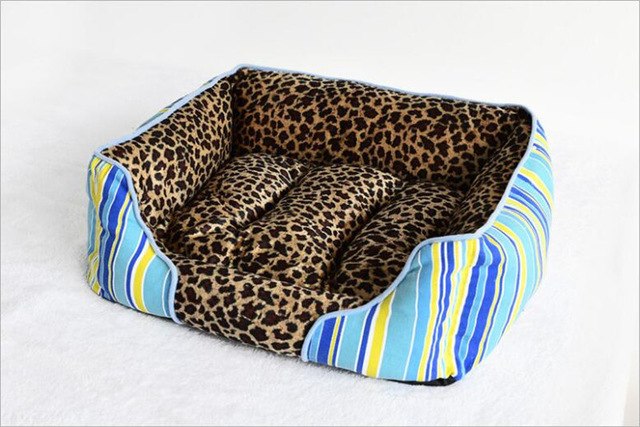 Full detachable style canvas square kennel Super Soft short plush Winter Warm Cat nest with removable cushion Pet nest mattress — image 5