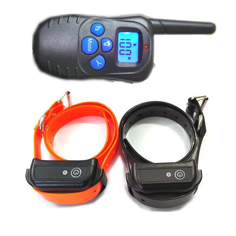 Pet Training Collar Anti Barking Device Waterproof Rechargeable Electric Shock Dog Training Collar With Remote Control — image 6
