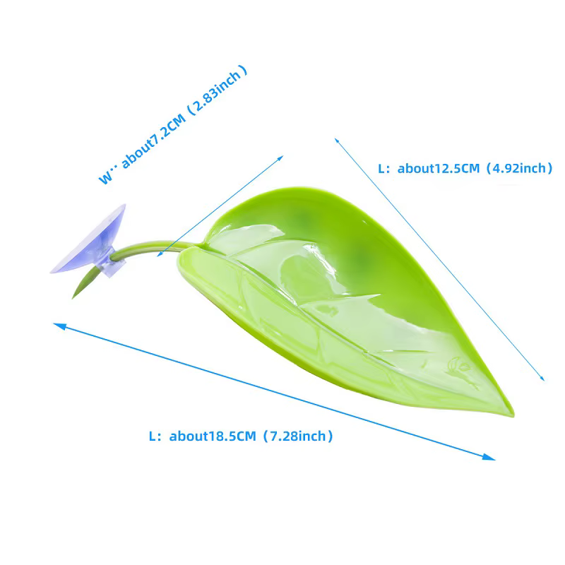 Reptile Basking Area Resting Terrace Frog Habitat Leaf Suction Cup Tank Accessories Simulated Leaves for Geckos SYXZS01 — image 2