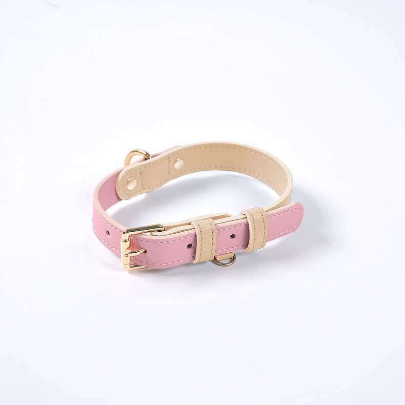 Genuine Leather Pet Dog Cat Collar Leash Dog Rope Dog Chain Dog Belt Pet Supplies — image 9