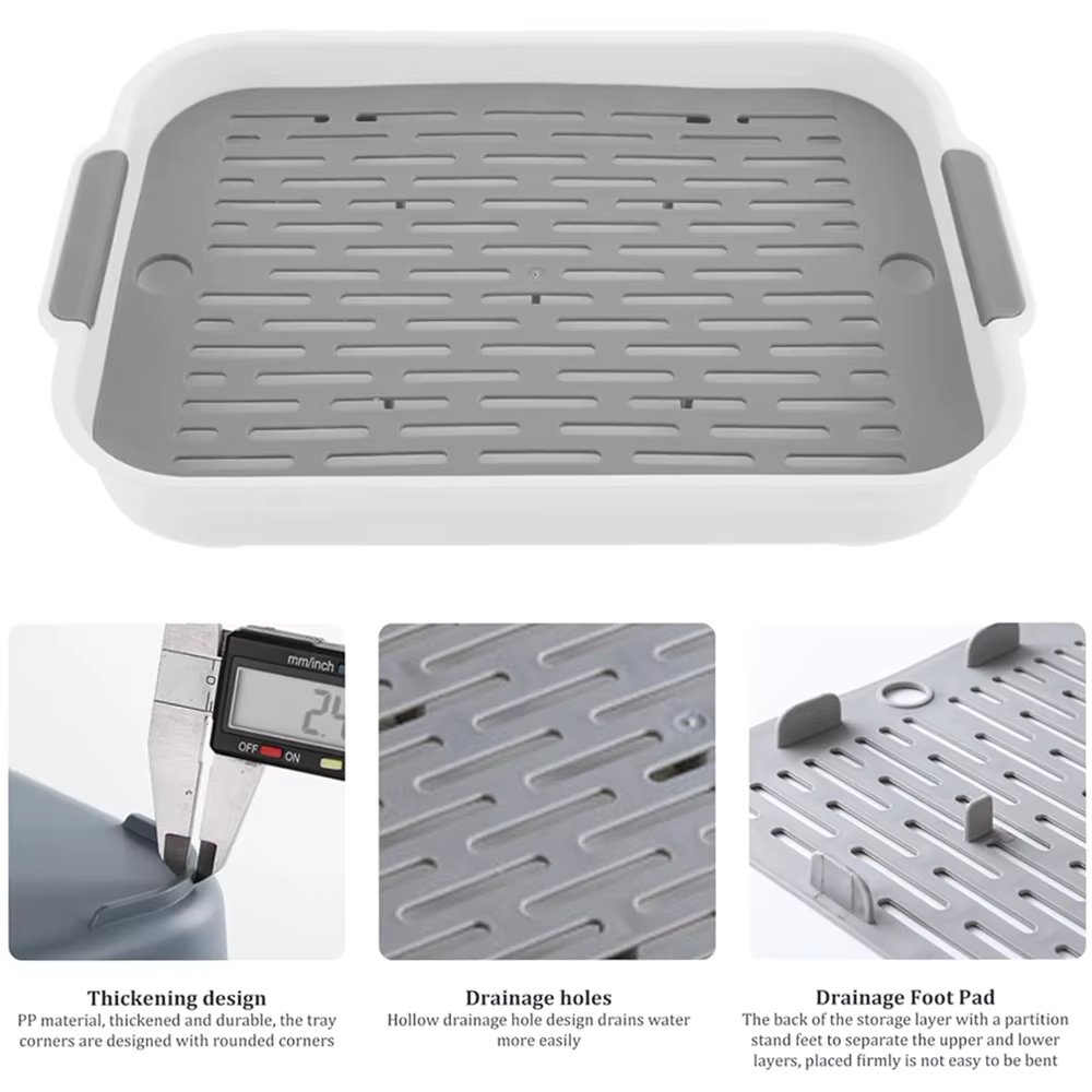 Caja de Lecho para Conejo y Pequeños Animales - Baño para Ferretes, Hamsters, Gatos, etc. — imagen 6