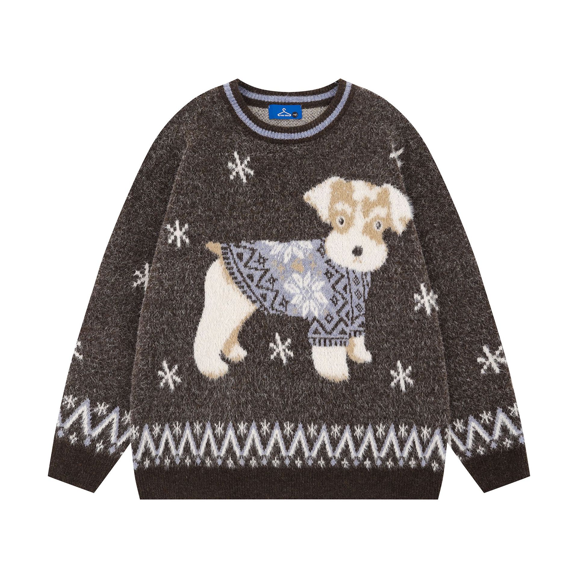 Cute puppy design sweater — image 4