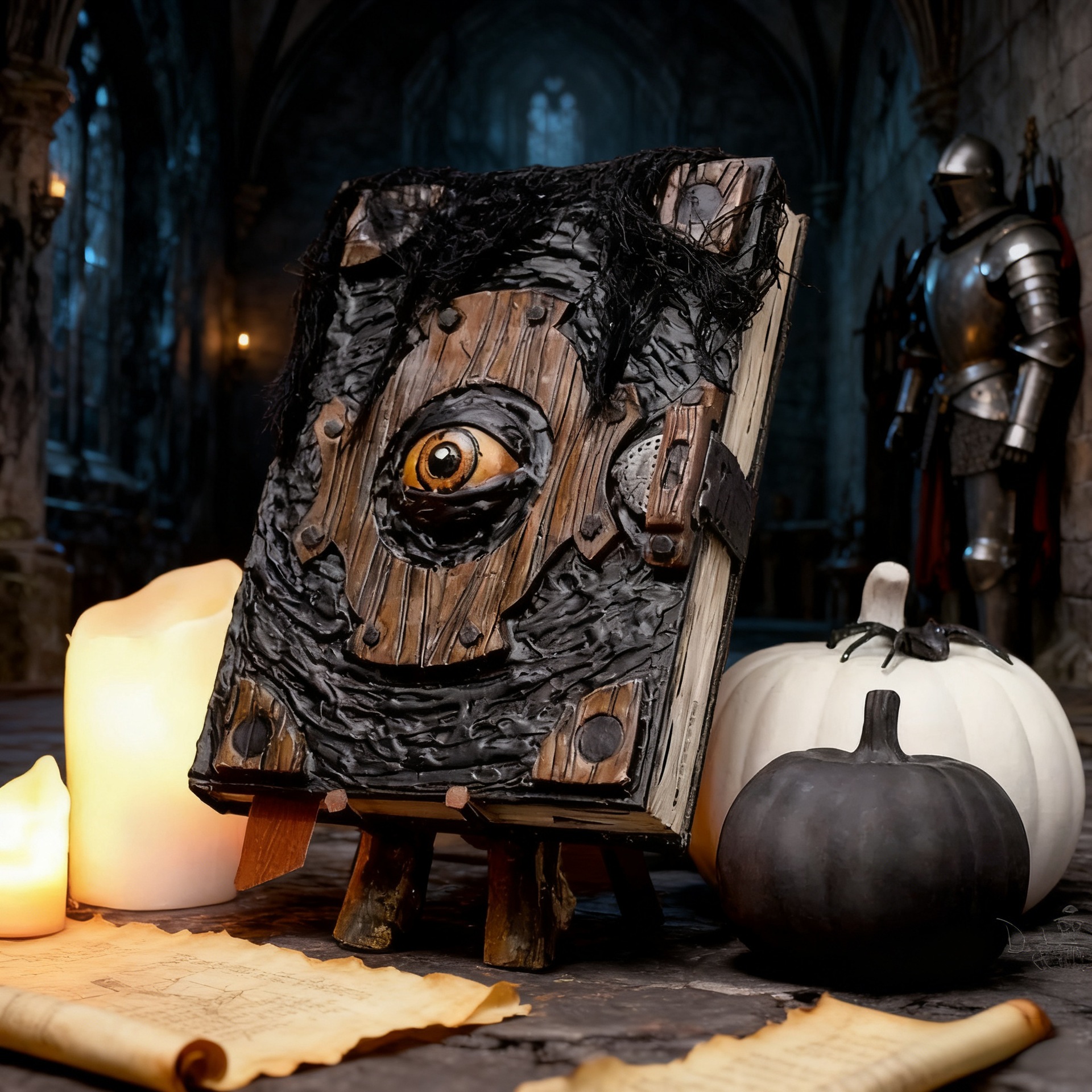 Halloween Decorative Dragon Eye Horror Book Ornament Halloween Living Room Bedroom Home Decoration Gift — image 5