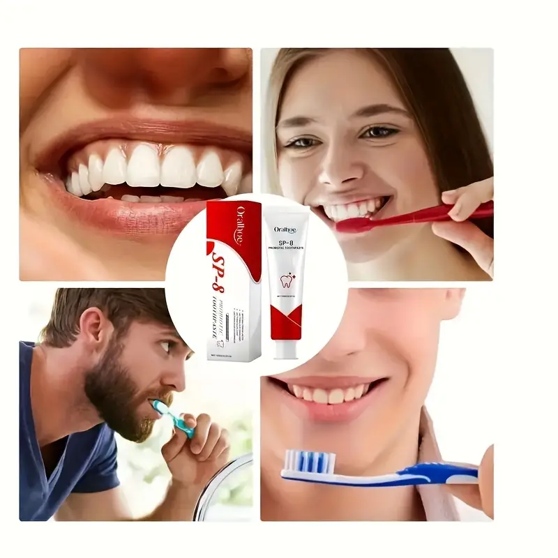 SP-8 Probiotic Toothpaste Deep Clean, Bright White Teeth & Long-Lasting Mint Freshness — image 7