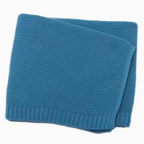 Cotton Knitted Baby Blanket with Embroidered Bear and Personalized Name, Soft Infant Car Seat Cover and Nap Blanket — image 8