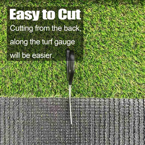 Manta de césped artificial 6,5m x 4,57m con agujeros de drenaje. Céspedo sintético con base de goma, económico y ideal para áreas de mascotas interior y exterior, jardín, patio y balcón — imagen 6