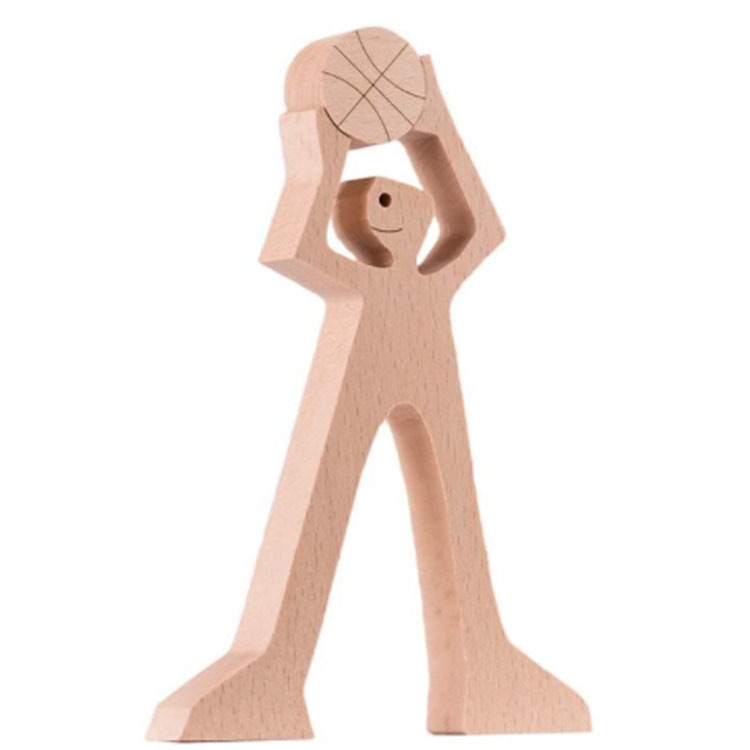 Escultura de Madera para Decoración de Hogar con Perro y Dueño - Regalo de Navidad para Amantes de los Animales — imagen 39