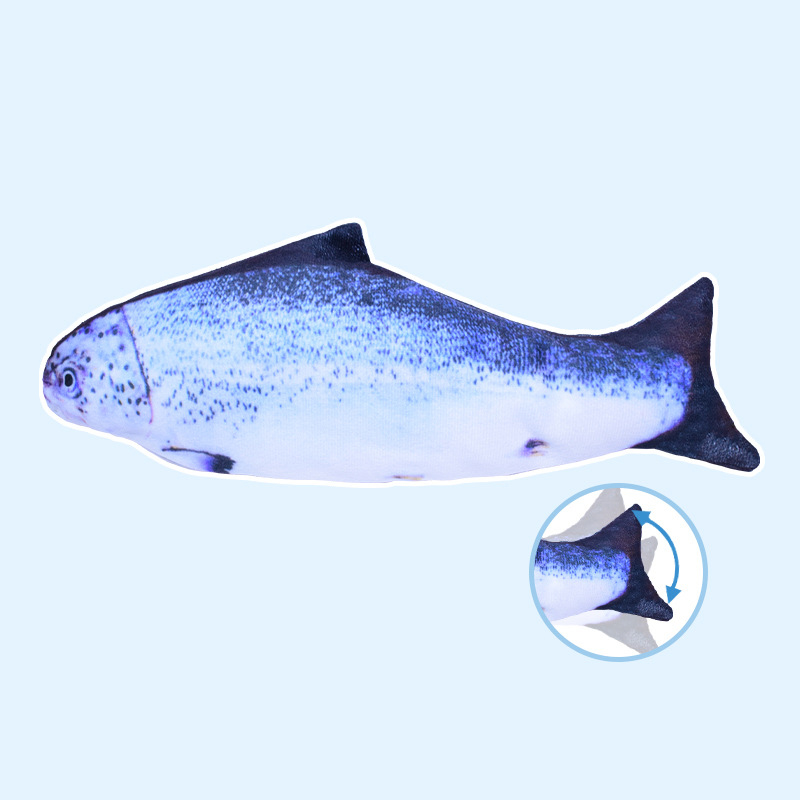 Electric Fish Will Jump, Simulating Fish Glow, Charging, Rocking Fish, Playing Cat Pet Toy — image 19