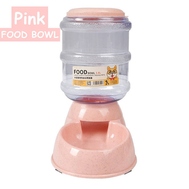 Alimentador Automático de Paja de Trigo Grande Capacidad 3.8L para Mascotas Comida y Agua — imagen 13