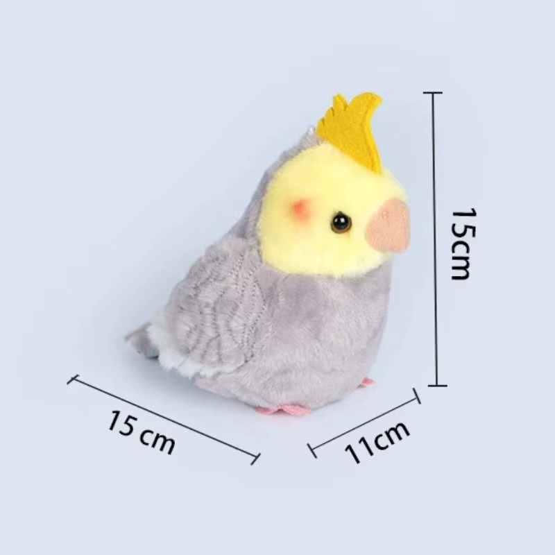 Simulated Cute Parrot Plush Toy Plush Animal Doll Stress Relief Pendant Adult Friend Birthday Gift Companion Doll Holiday Gift — image 2