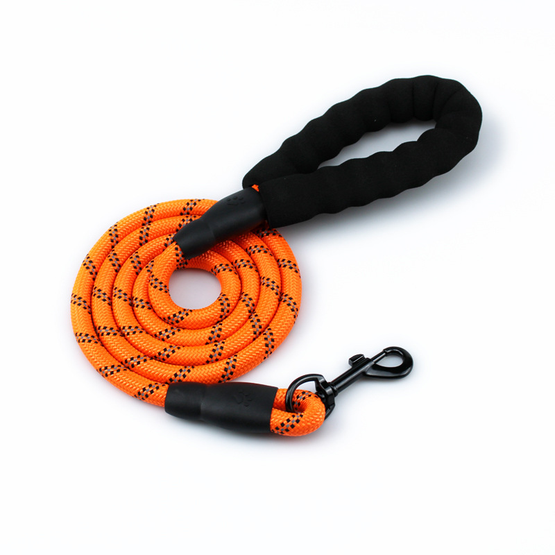 Reflective Dog Pet Leash Rope Nylon Small Dogs Puppy Leashes 150cm Long Heavy Duty Large Dog Lead Red Blue Pink Green Black — image 7