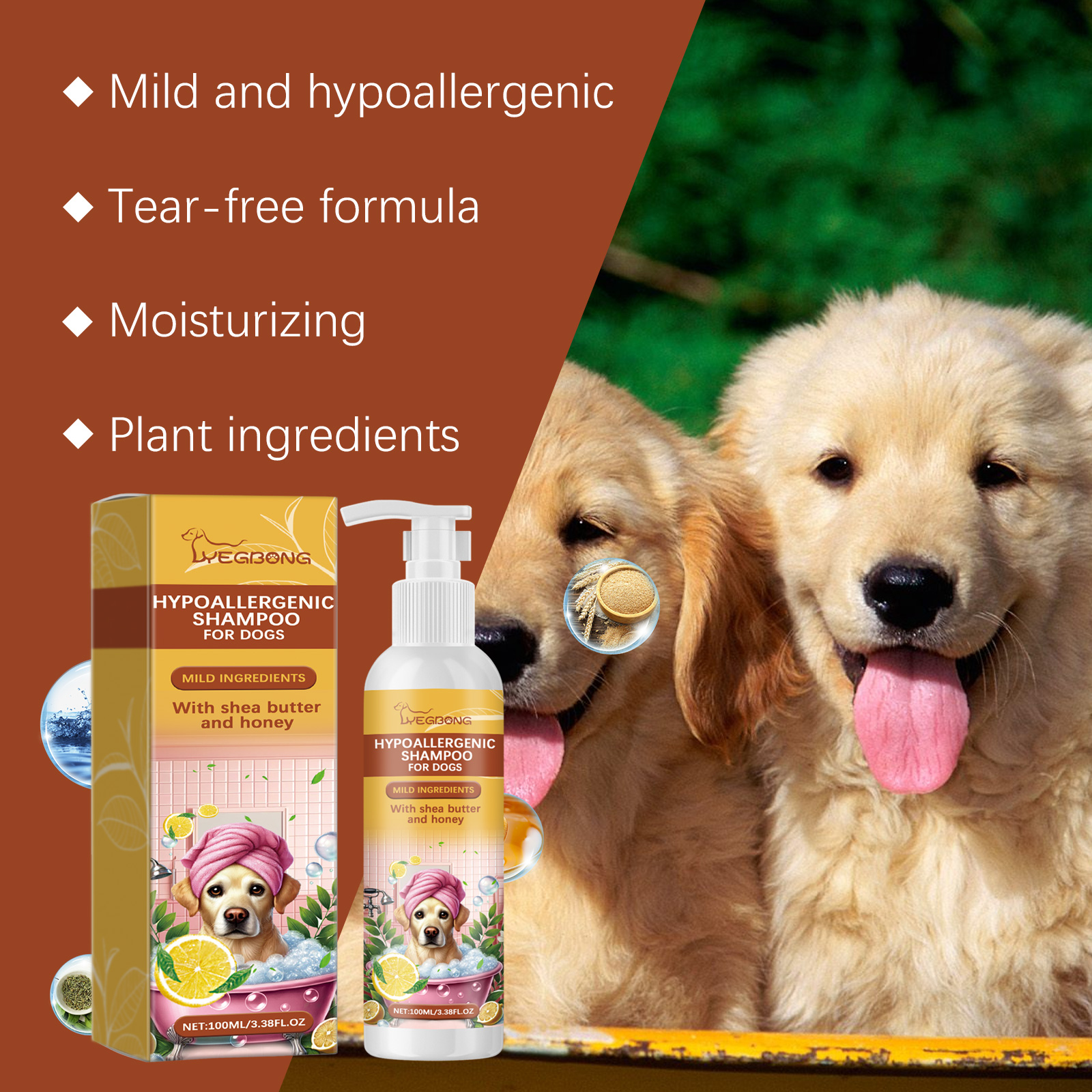 Shampoo For Dogs Gentle Cleansing Shampoo For Dog Hair Moist, Smooth And Tangle-Free — image 5