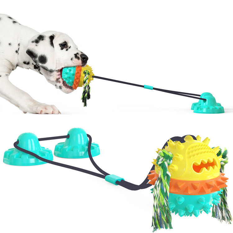 Strong Suction Cup Dog Toy Molar Dog Products Bite Resistant Sound Ball a Pet Products — image 3