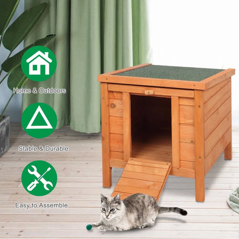 20-inch removable roof, waterproof, green asphalt roof, cedar wood, wooden chicken and rabbit cage — image 17