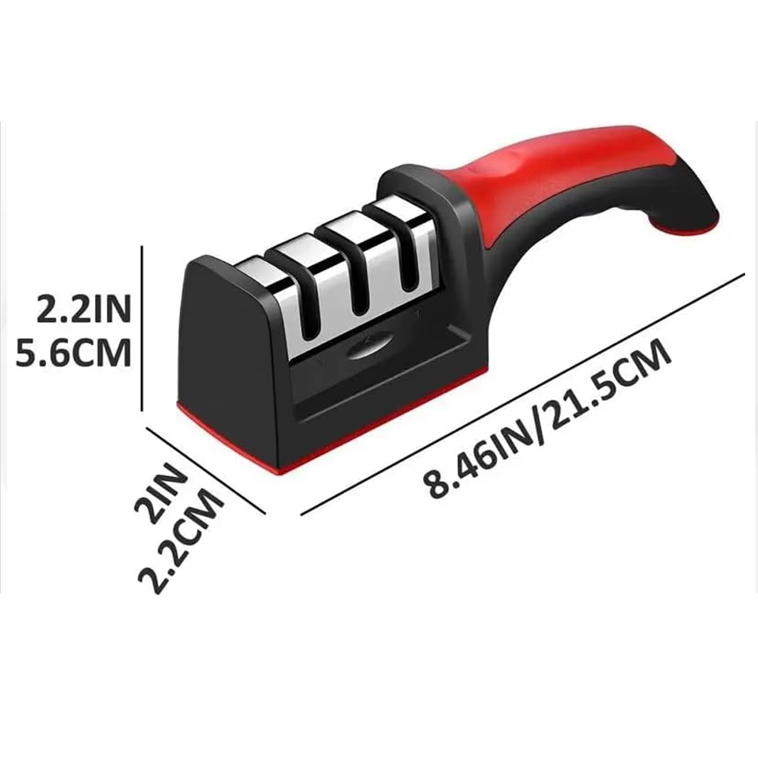 4-Segment Knife Sharpener Knife Sharpeners for Kitchen Knives Stainless Steel Three-Purpose Sharpening Stone for Kitchen Tools — imagen 4