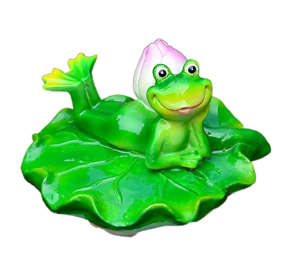 Floating Frog and Fish Pond Scenery Water Surface Decoration Water Fountain Resin — image 5