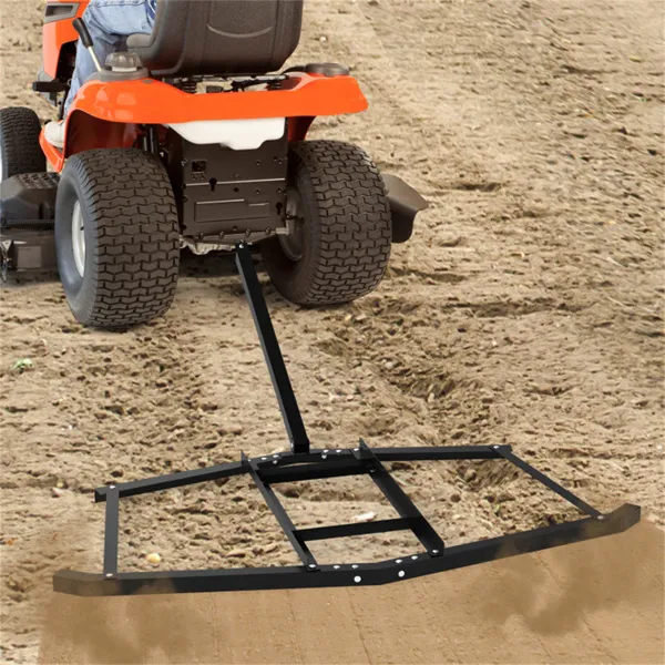 74" Heavy-Duty Drag Harrow With 80 Lbs Load Capacity, Tow-Behind Leveling Tool For Driveway, Garden & Farm — image 1