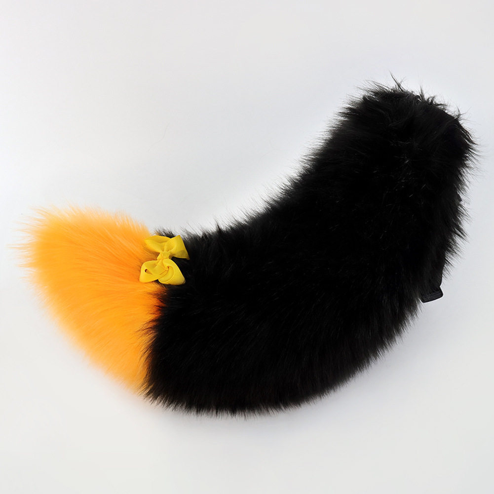 Cola de Animal para Manualidades de Halloween - Pluma Suave Multicolor Realista - Cola de Perro Lolita, Zorro o Accesorio de Convención — imagen 10