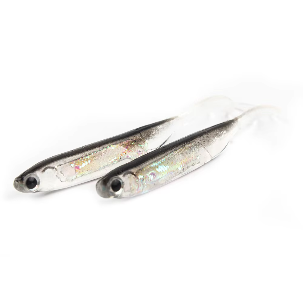 5Pcs/lote Carnada Suave de Pesca 7CM 7.5CM 1.7G 2.3G 2.7G Cola en T, Señuelos de Pesca Color Arcoíris con Lentejuelas, Cebo Giratorio Tipo Spinner — imagen 5