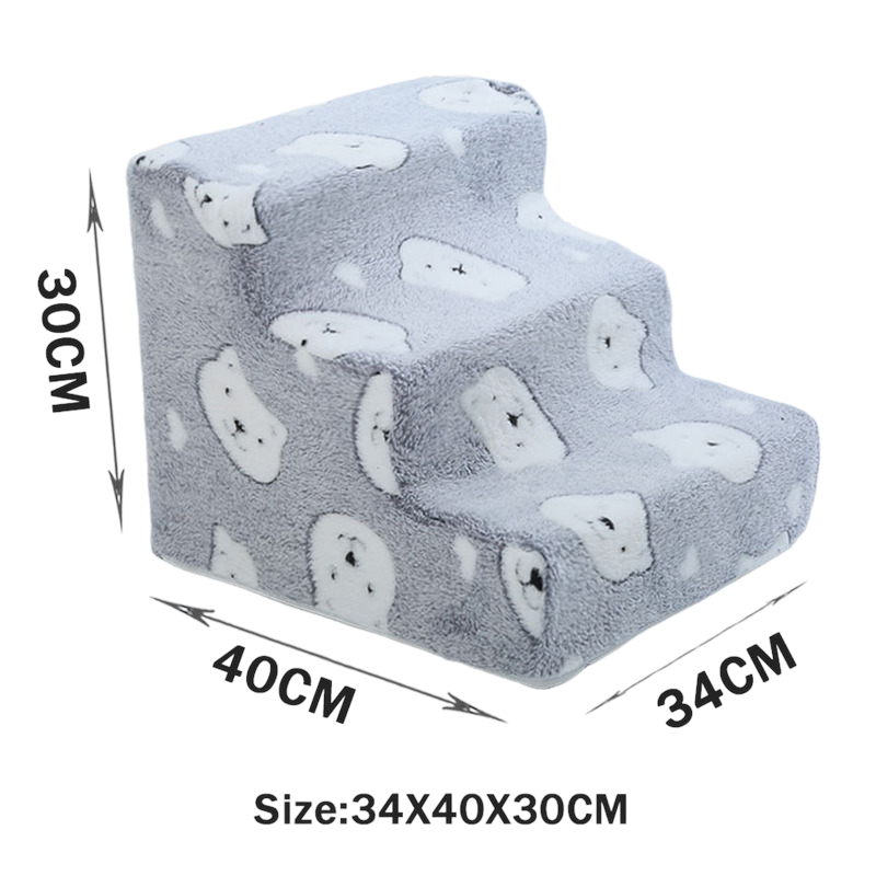 Bone-shaped pet stairs/ramp for dogs (placed beside sofa/bed) to protect joint safety, especially suitable for elderly dogs — image 6