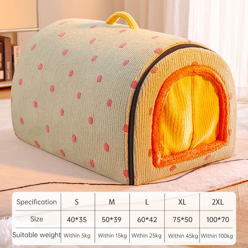 Multifunctional Pet House: Heated Winter Tent Bed for Cats & Large Dogs with Storage Drawers & Washable Cushion — image 3