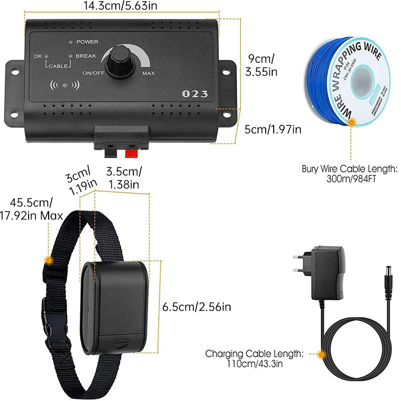 Wireless Invisible Dog Fence - Remote Control, Beep/Shock Collar, Outdoor Training — image 1
