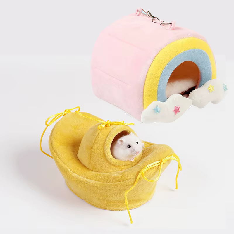 Nido para Roedores de Azúcar y Ratones: Escondite con Bloques de Colores Adorables, Adecuado para Verano e Invierno — imagen 1