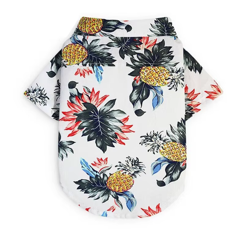 Ropa de Verano para Mascotas - Trajes y Chaquetas para Perros y Gatos con Estampados de Piña — imagen 7