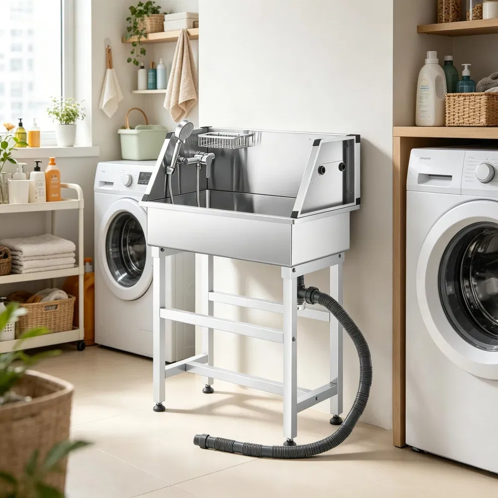 Stainless Steel Dog Washing Station — image 5
