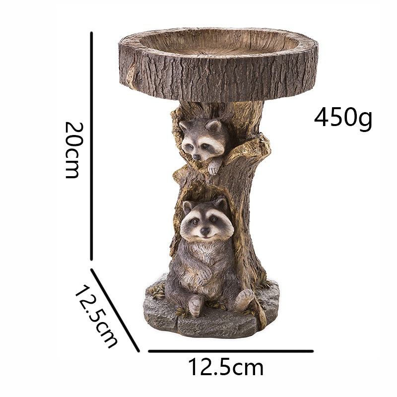 Garden Small Animal Resin Bird Feeder Hummingbird Bathtub Outdoor Decorative Ornaments Sculpture Resin — image 5