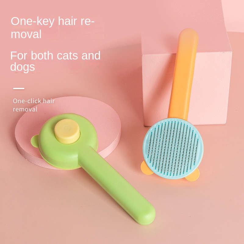 Cepillo de Pelo para Mascotas Diseño Creativo - Cepillo con Púas de Aguja Auto-Limpiable para Perros y Gatos — imagen 4
