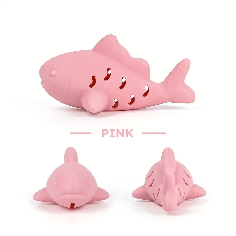 Silicone fish young cat pet teasing cat gnawing and hiding food — image 9