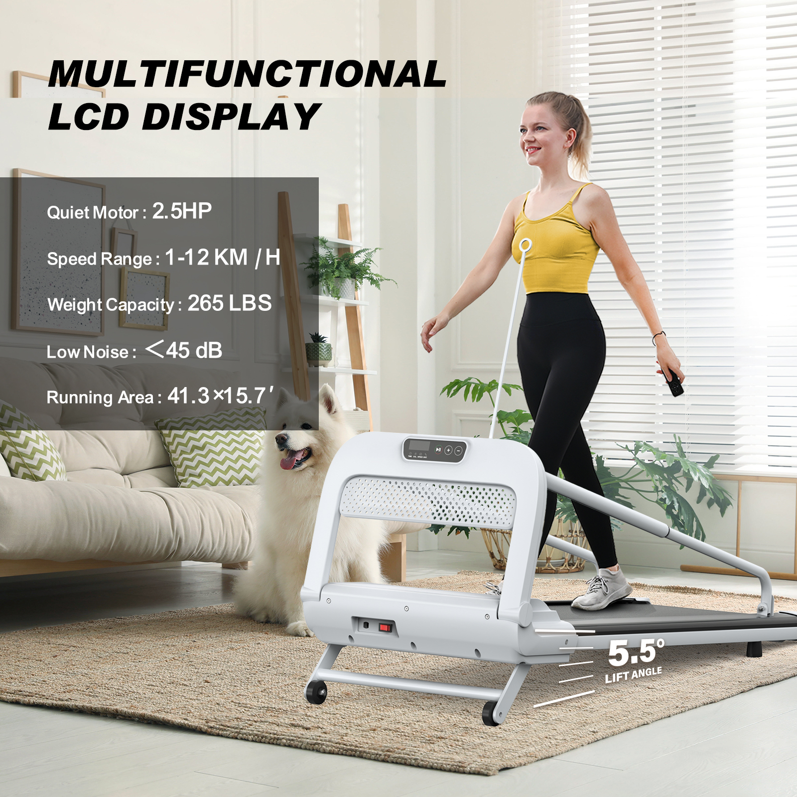 New Quiet Smart Pet Treadmill, Adjustable Speed, Perfect For Small Medium Dogs — image 5