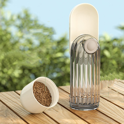 2 In 1 Pet Water Cup Segment Design Green Dog Walking Portable Drinking Cup Dog Feeding Supplies Pet Supplies Dog Walking Water — image 4