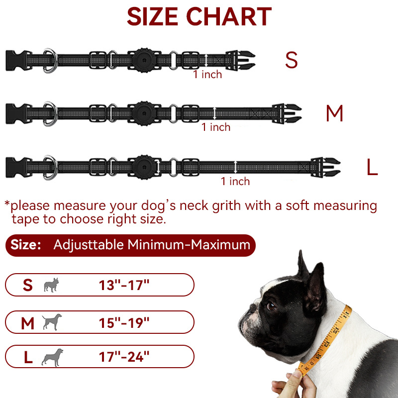 For Apple Air Tag Protective Collar Positioning Tracker Portable Anti-Lost Dog Collar Protective Cover — image 4