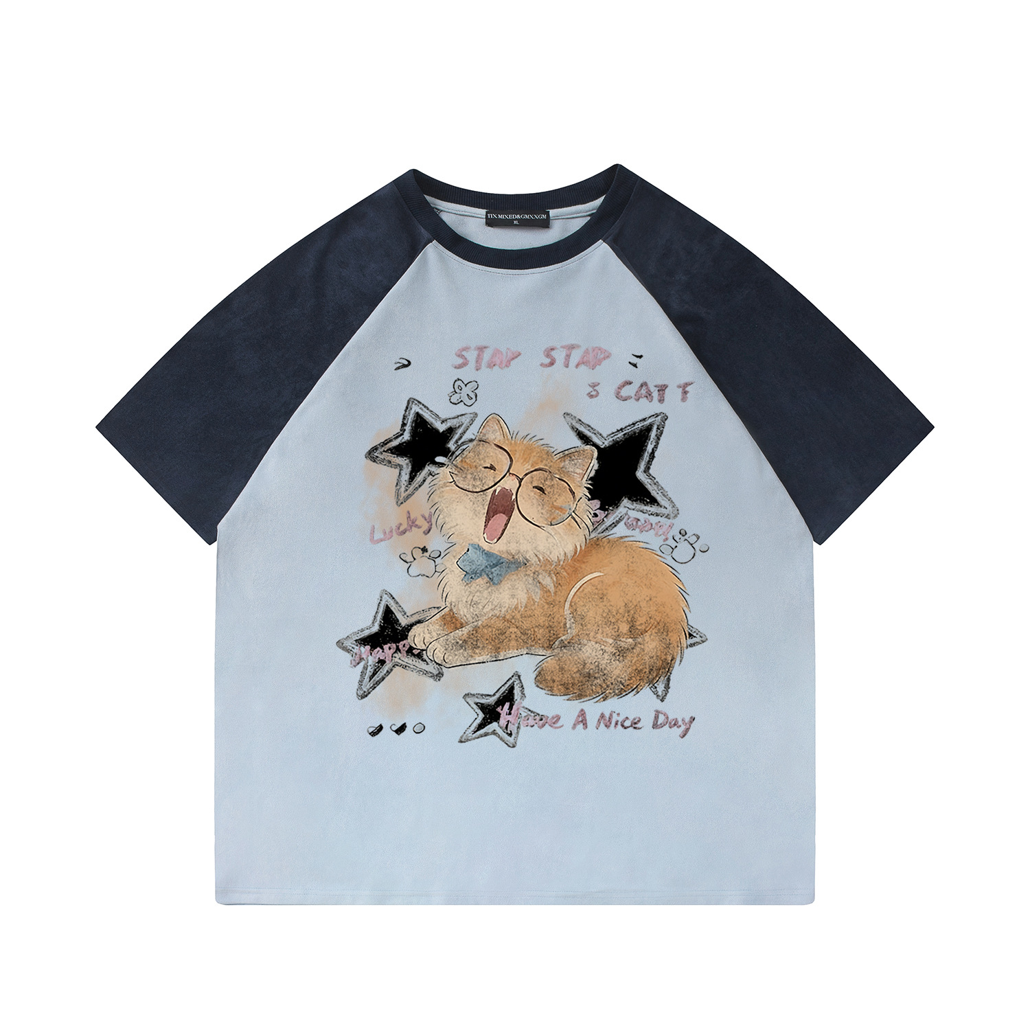Funny Eyes Orange Cat Short Sleeve — image 1