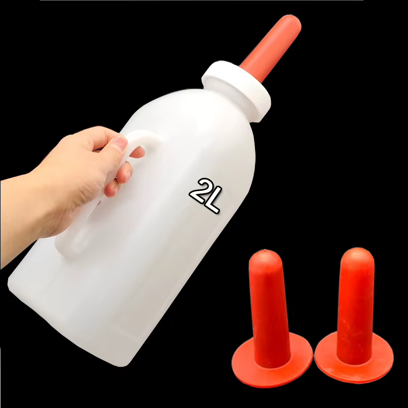 White Milk Bottle for Calf Plastic Calf Lamb Rubber Nipple Milk Bottle Feeding Calves Sheep Cattle And Sheep Feeders