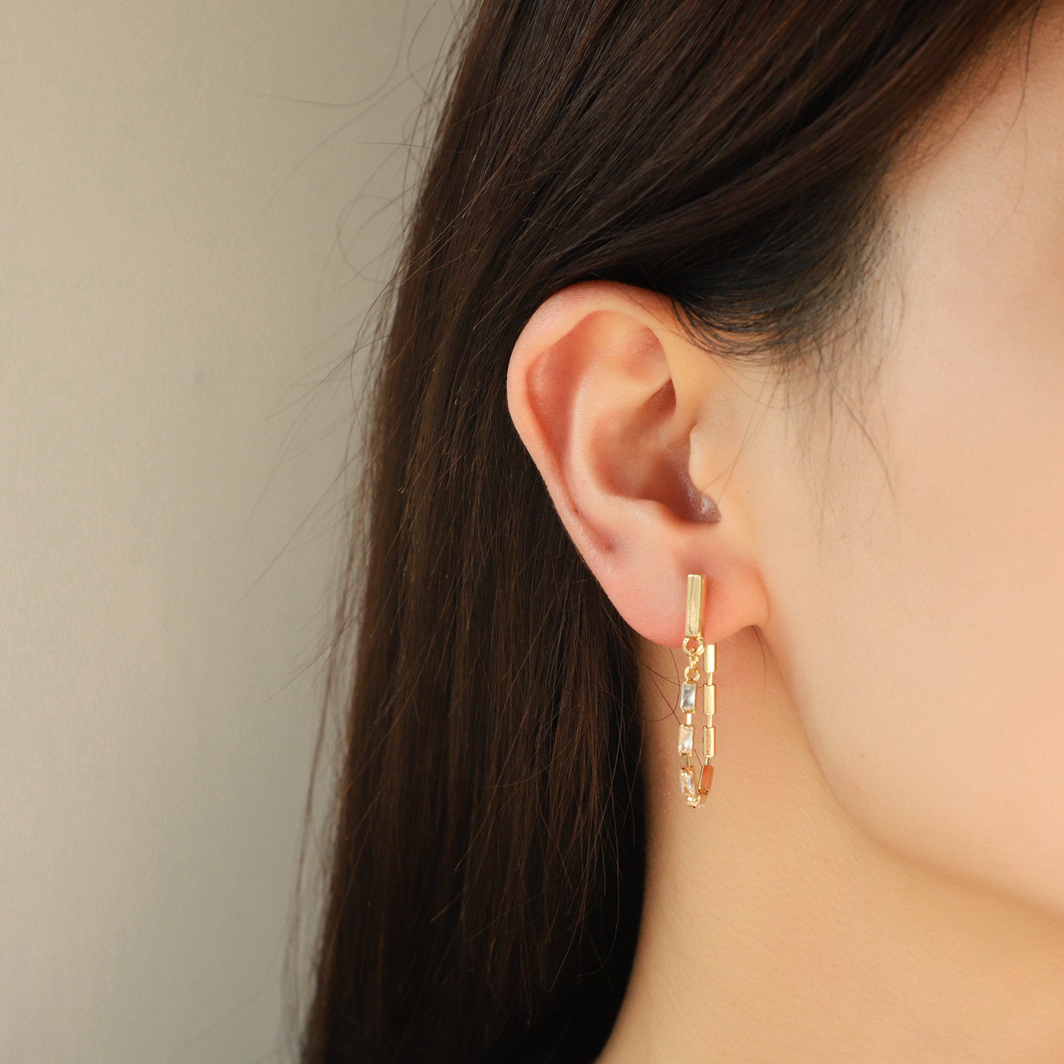 Cuello de Serpiente Plano para Mujer, Estilo Clásico de Cadena doble — imagen 3