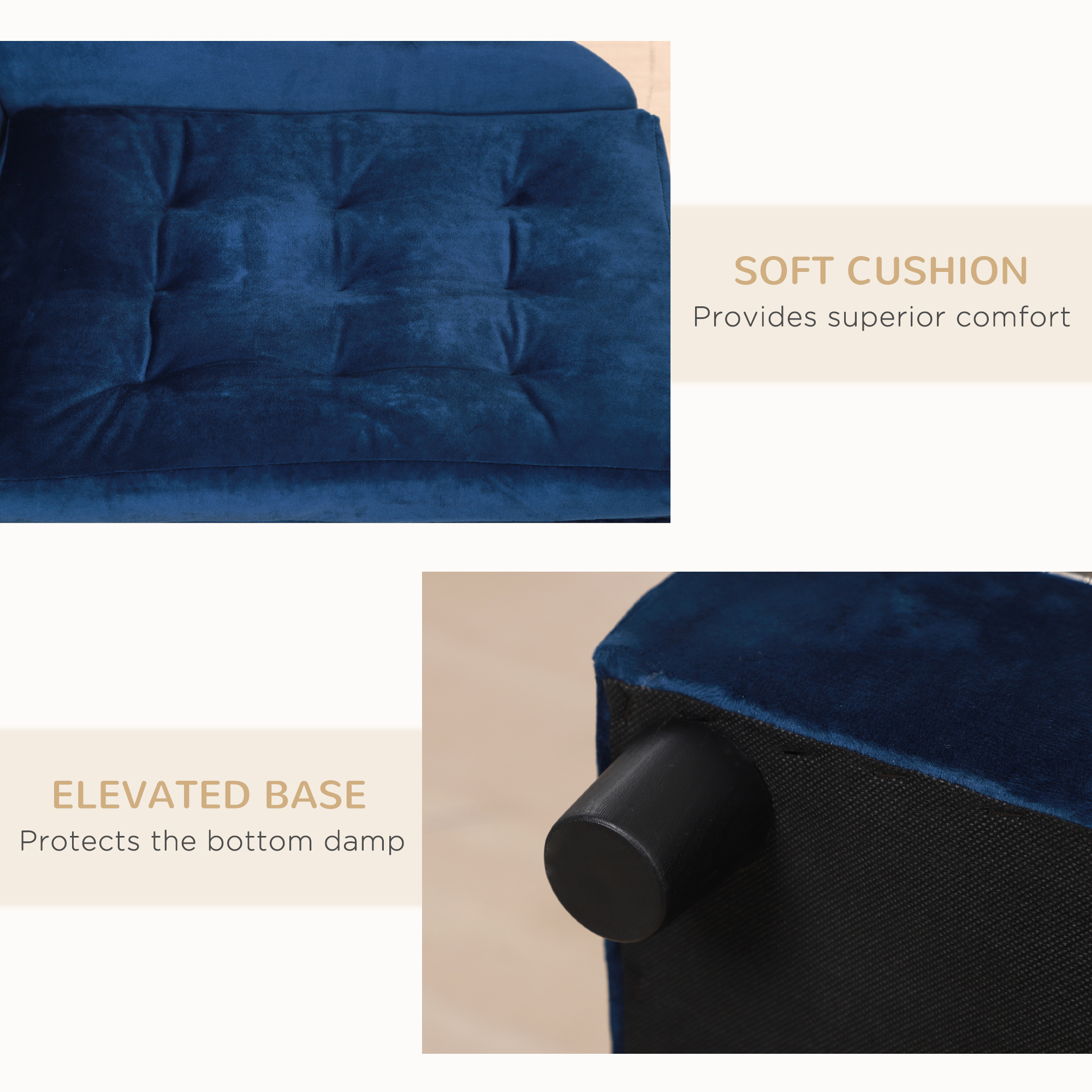 Cama de Perro de Lujo con Almacenamiento Oculto para Pequeños Perros — imagen 5