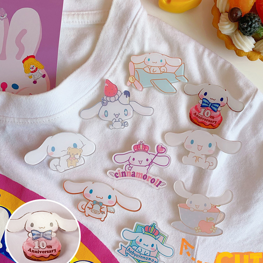 Broche de Acetato Corte y Creativo con Pupita de Cartón Adorables para Niñas Accesorios para Ropa Bolsos Pendientes — imagen 2