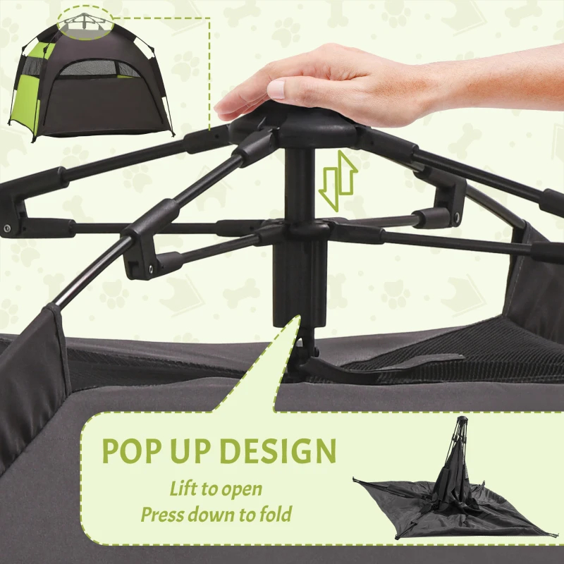 Tenda de Camping para Perros PawHut - Para Perros Grandes y Extra Grandes, Tenda Portátil con Bolsa de Transporte para Playa, Jardín, Hogar — imagen 8